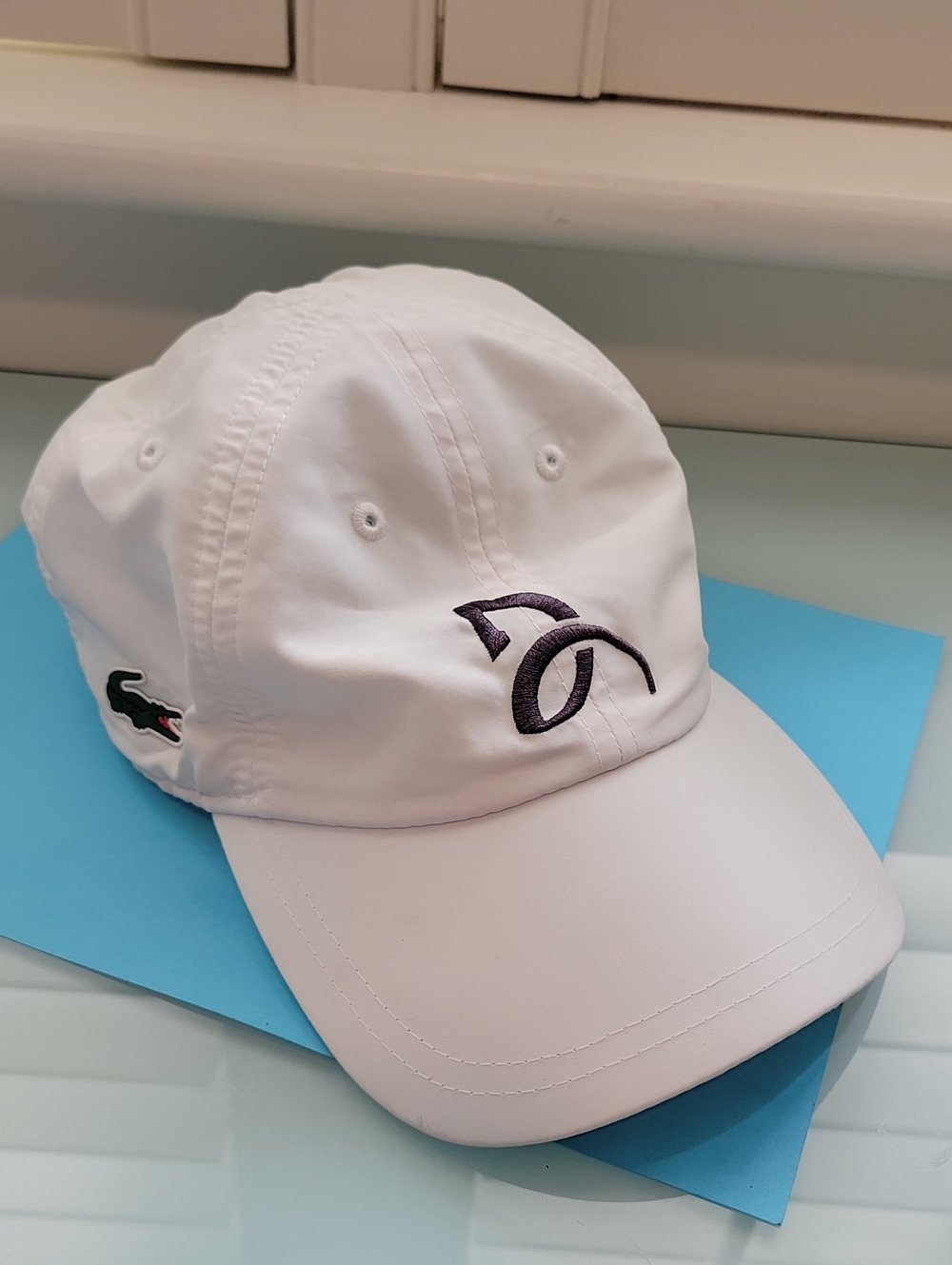 Lacoste Sport Novak Djokovic Hat One Size White Tennis Pre-owned